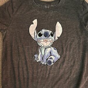 Disney Gray Tee with Blue Cartoon Character